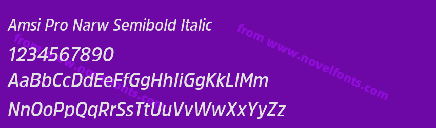 Amsi Pro Narw Semibold ItalicPreview Amsi Pro Narw Semibold ItalicPreview