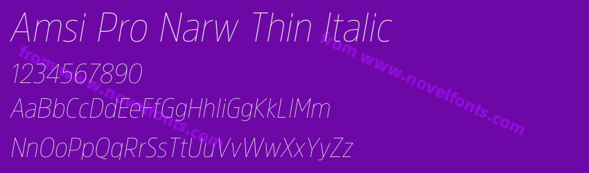 Amsi Pro Narw Thin ItalicPreview Amsi Pro Narw Thin ItalicPreview