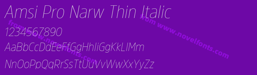Amsi Pro Narw Thin ItalicPreview Amsi Pro Narw Thin ItalicPreview