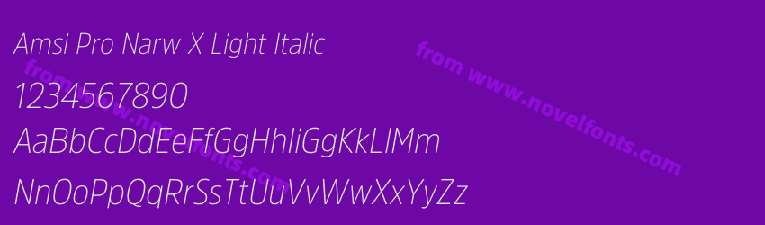 Amsi Pro Narw X Light ItalicPreview Amsi Pro Narw X Light ItalicPreview