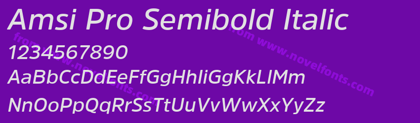 Amsi Pro Semibold ItalicPreview Amsi Pro Semibold ItalicPreview