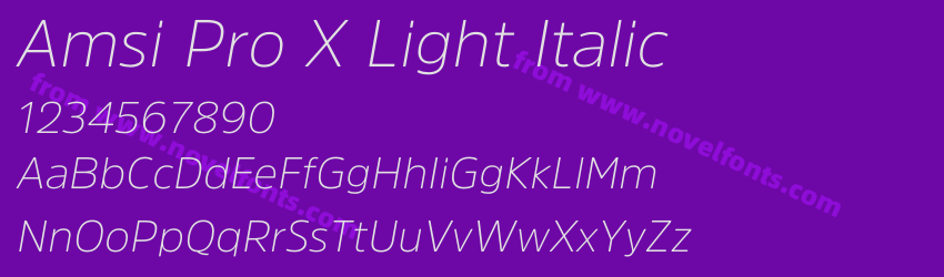 Amsi Pro X Light ItalicPreview Amsi Pro X Light ItalicPreview