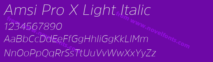 Amsi Pro X Light ItalicPreview Amsi Pro X Light ItalicPreview