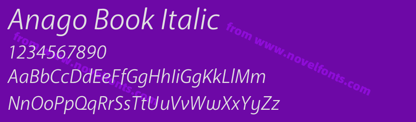 Anago Book ItalicPreview Anago Book ItalicPreview