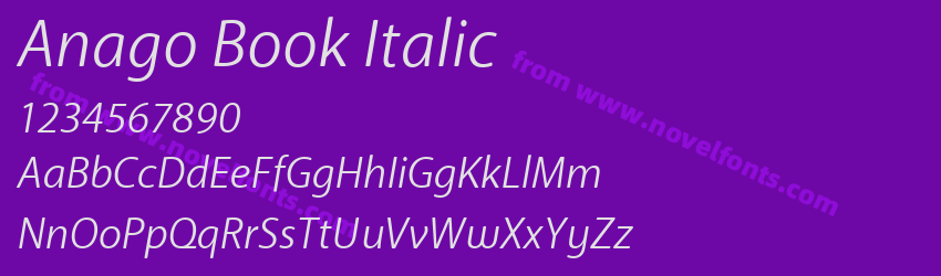 Anago Book ItalicPreview Anago Book ItalicPreview