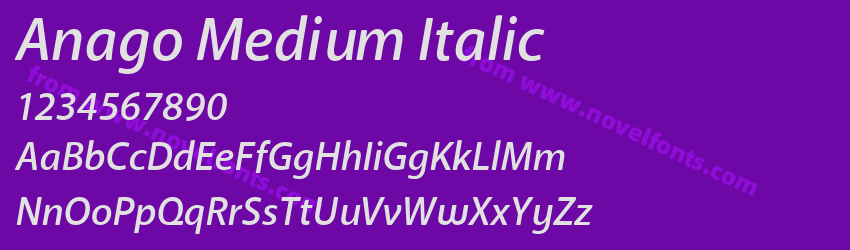 Anago Medium ItalicPreview Anago Medium ItalicPreview
