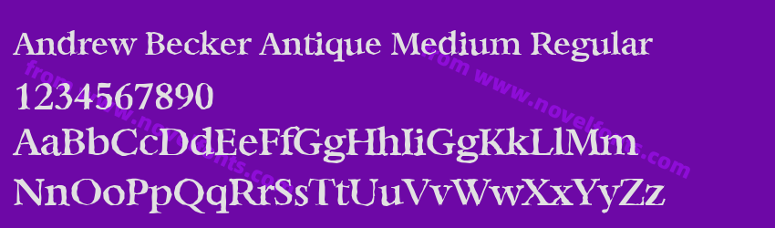 Andrew Becker Antique Medium RegularPreview Andrew Becker Antique Medium RegularPreview