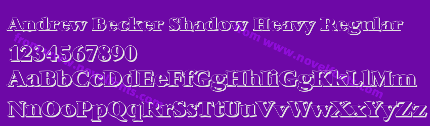 Andrew Becker Shadow Heavy RegularPreview Andrew Becker Shadow Heavy RegularPreview