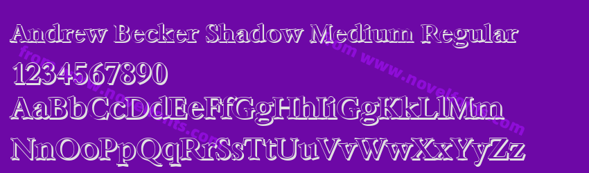 Andrew Becker Shadow Medium RegularPreview Andrew Becker Shadow Medium RegularPreview