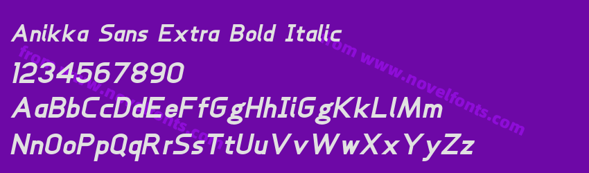 Anikka Sans Extra Bold ItalicPreview Anikka Sans Extra Bold ItalicPreview