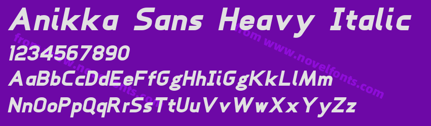 Anikka Sans Heavy ItalicPreview Anikka Sans Heavy ItalicPreview