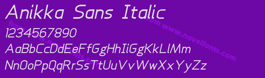 Anikka Sans ItalicPreview Anikka Sans ItalicPreview
