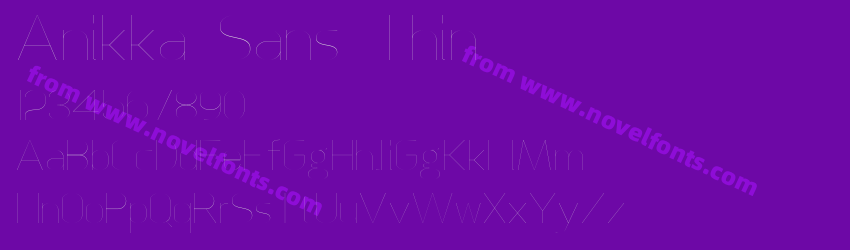 Anikka Sans ThinPreview Anikka Sans ThinPreview