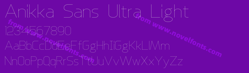 Anikka Sans Ultra LightPreview Anikka Sans Ultra LightPreview