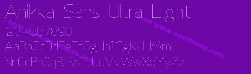 Anikka Sans Ultra LightPreview Anikka Sans Ultra LightPreview