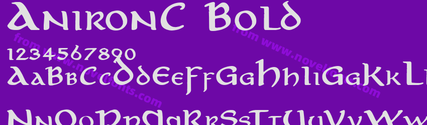 AnironC BoldPreview AnironC BoldPreview