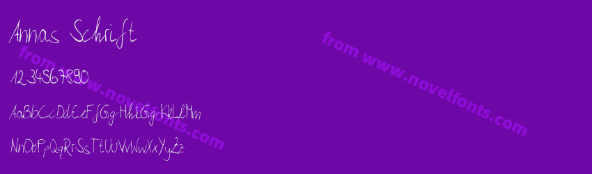 Annas SchriftPreview Annas SchriftPreview