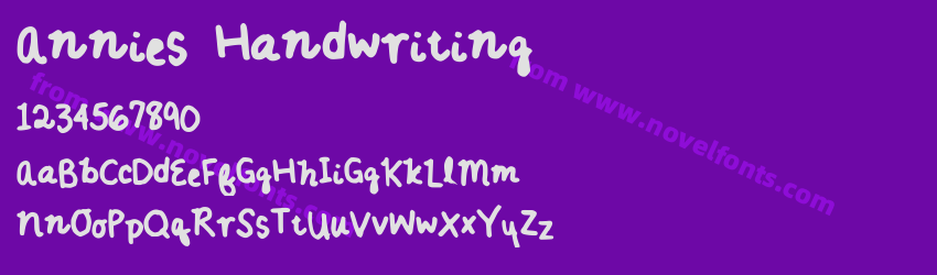 Annies HandwritingPreview Annies HandwritingPreview