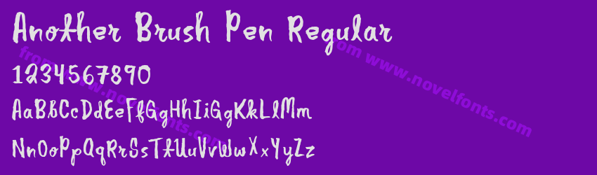 Another Brush Pen RegularPreview Another Brush Pen RegularPreview