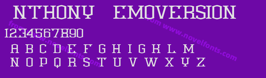 Anthony DemoversionPreview Anthony DemoversionPreview