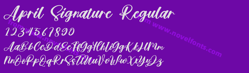April Signature RegularPreview April Signature RegularPreview
