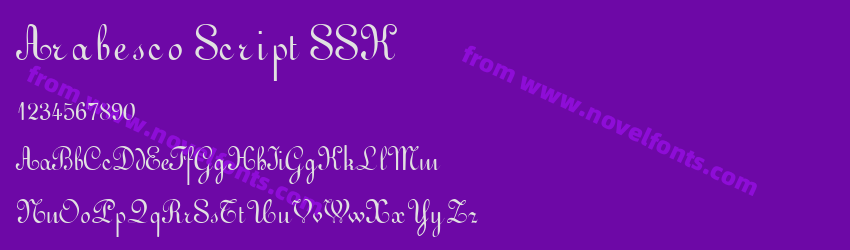 Arabesco Script SSKPreview Arabesco Script SSKPreview