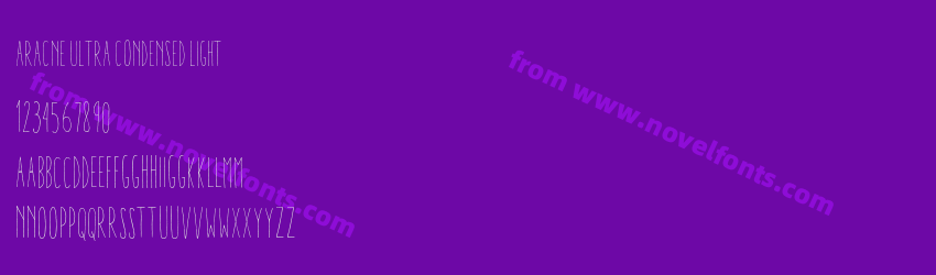 Aracne Ultra Condensed LightPreview Aracne Ultra Condensed LightPreview