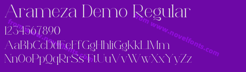 Arameza Demo RegularPreview Arameza Demo RegularPreview