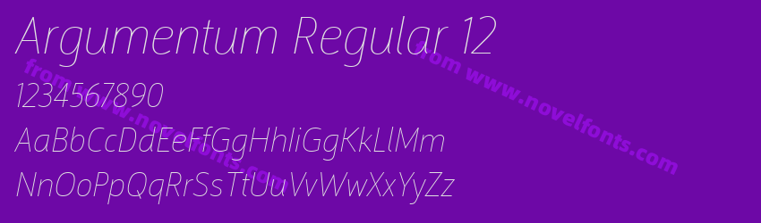 Argumentum Regular 12Preview Argumentum Regular 12Preview