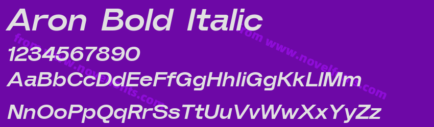 Aron Bold ItalicPreview Aron Bold ItalicPreview