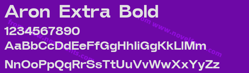 Aron Extra BoldPreview Aron Extra BoldPreview
