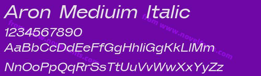 Aron Mediuim ItalicPreview Aron Mediuim ItalicPreview