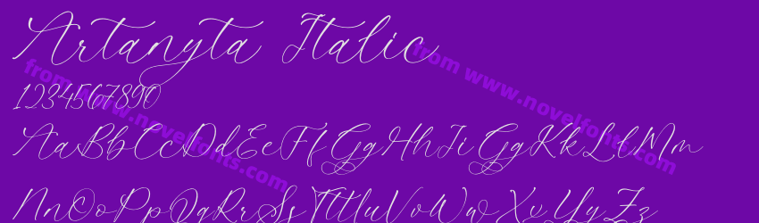 Artanyta ItalicPreview Artanyta ItalicPreview