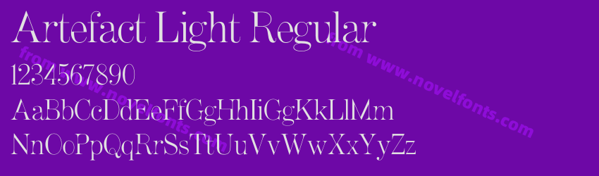 Artefact Light RegularPreview Artefact Light RegularPreview