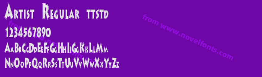 Artist Regular ttstdPreview Artist Regular ttstdPreview