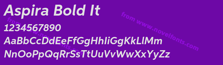 Aspira Bold ItPreview Aspira Bold ItPreview