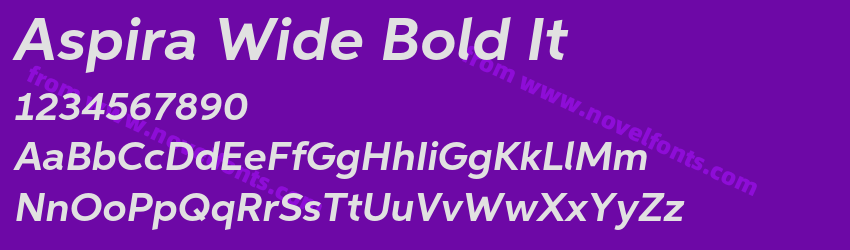 Aspira Wide Bold ItPreview Aspira Wide Bold ItPreview