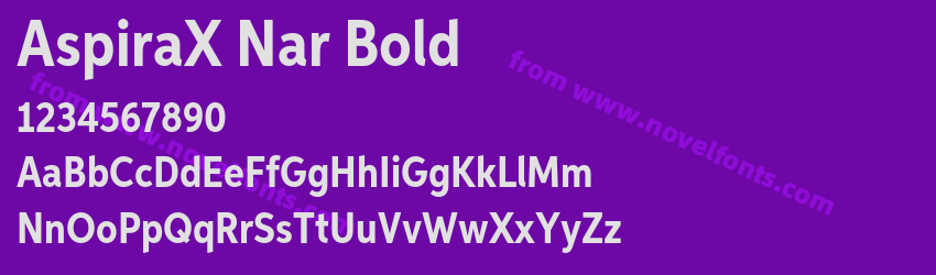 AspiraX Nar BoldPreview AspiraX Nar BoldPreview