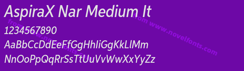 AspiraX Nar Medium ItPreview AspiraX Nar Medium ItPreview