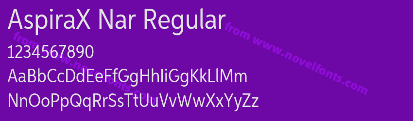 AspiraX Nar RegularPreview AspiraX Nar RegularPreview
