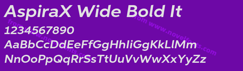 AspiraX Wide Bold ItPreview AspiraX Wide Bold ItPreview