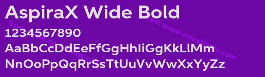 AspiraX Wide BoldPreview AspiraX Wide BoldPreview