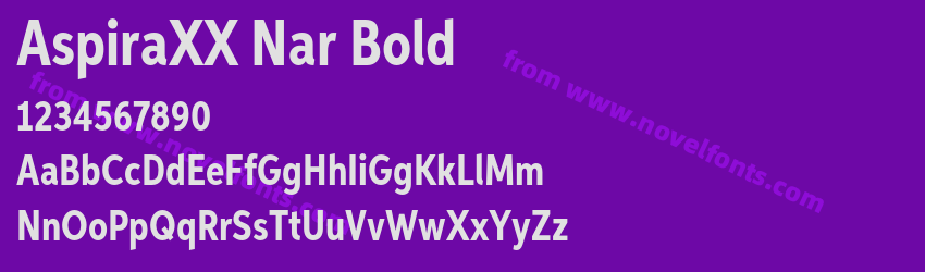 AspiraXX Nar BoldPreview AspiraXX Nar BoldPreview