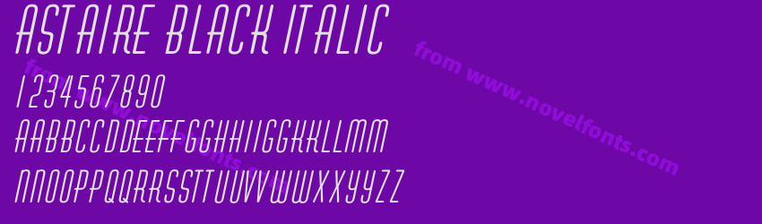 Astaire Black ItalicPreview Astaire Black ItalicPreview