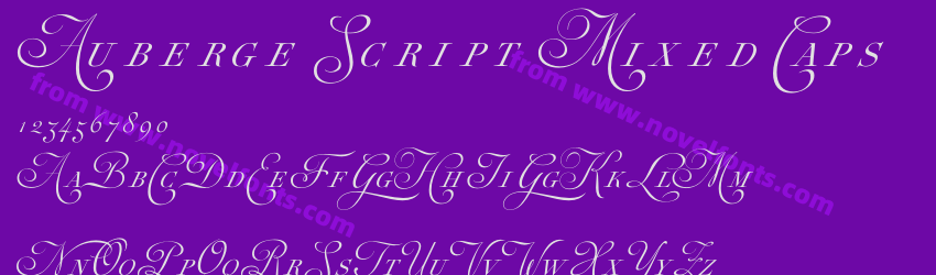 Auberge Script Mixed CapsPreview Auberge Script Mixed CapsPreview