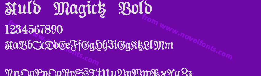 Auld Magick BoldPreview Auld Magick BoldPreview