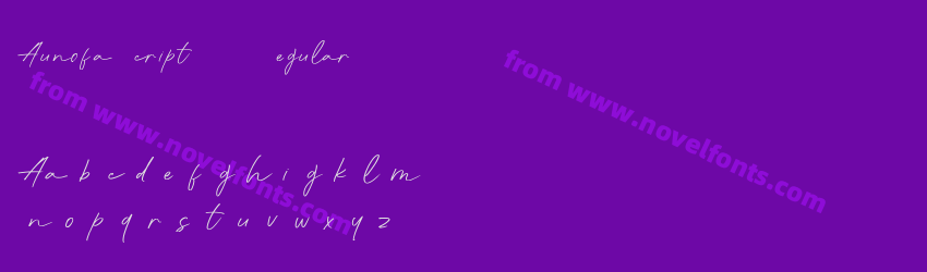 Aunofa Script DEMO RegularPreview Aunofa Script DEMO RegularPreview