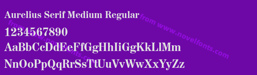 Aurelius Serif Medium RegularPreview Aurelius Serif Medium RegularPreview