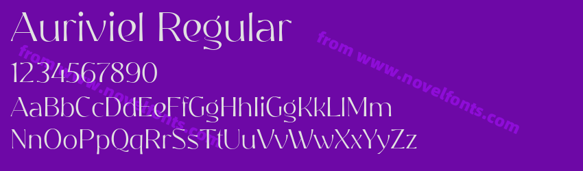 Auriviel RegularPreview Auriviel RegularPreview