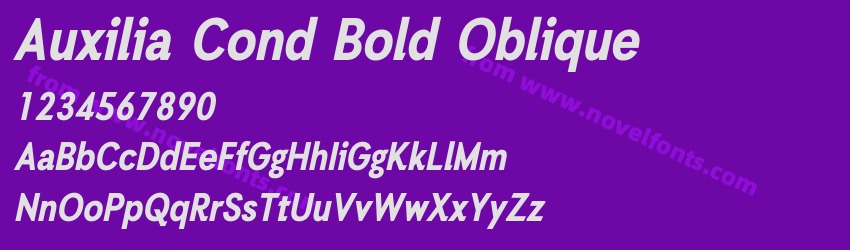 Auxilia Cond Bold ObliquePreview Auxilia Cond Bold ObliquePreview